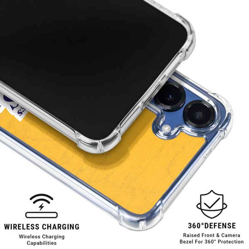 NBA Los Angeles Lakers Distressed Galaxy S25 Clear Case